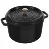 STAUB LA COCOTTE Garnek żeliwny Okrągły Wysoki 4.8 Ltr, Czarny La Cocotte